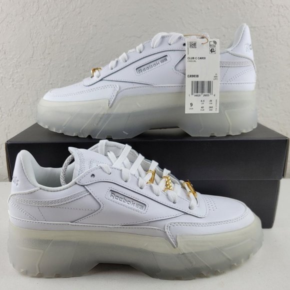 Reebok Club C Cardi B white gold GX0038 - Picture 1 of 4